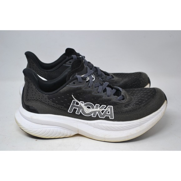 Hoka One One Shoes - Hoka One One Mach 6 Womens Size 8 B Shoes Black Running Sneaker 1147810 BWHT Gym